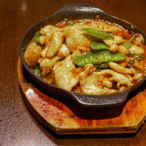 Sizzling Black bean chicken